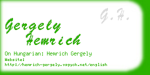 gergely hemrich business card